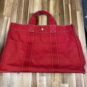 Hermes Canvas Tote Bag